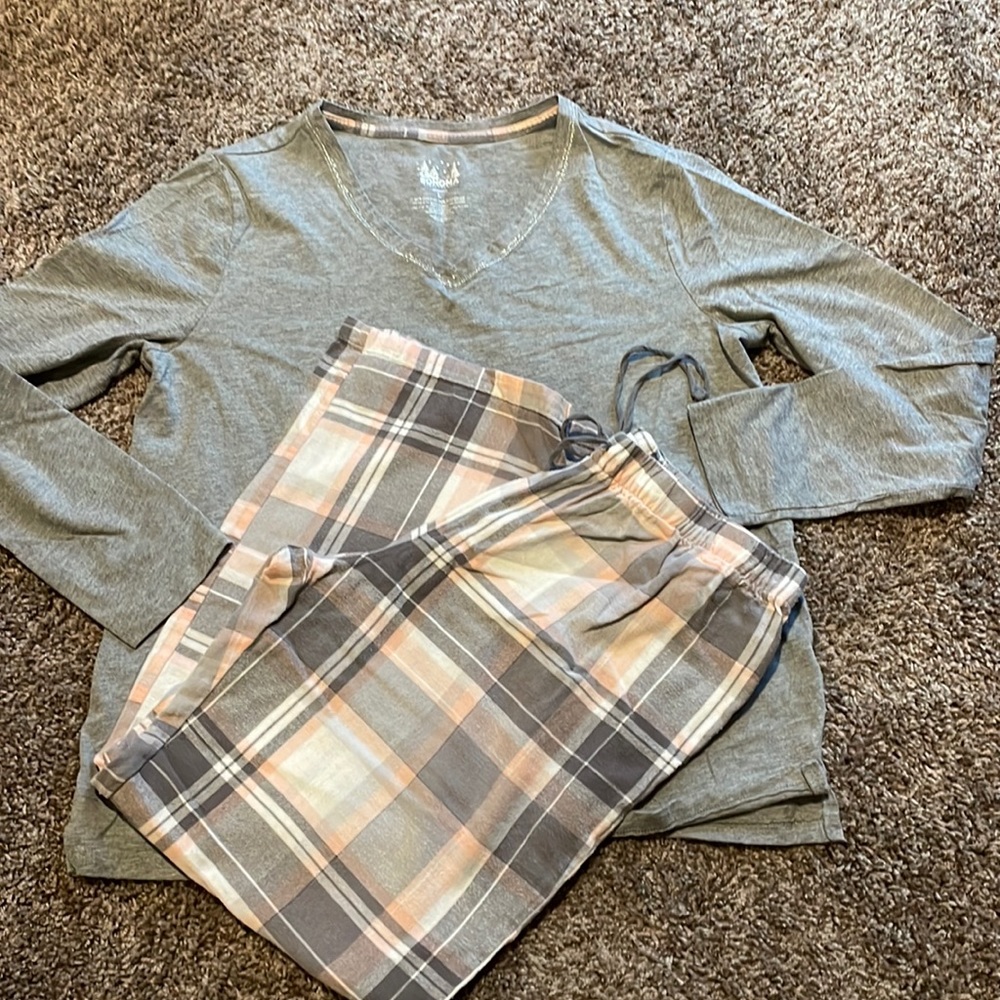 SONOMA pink & grey pajama/lounge set